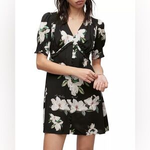 AllSaints Demi Alessandra Floral Print Dress | Size 2